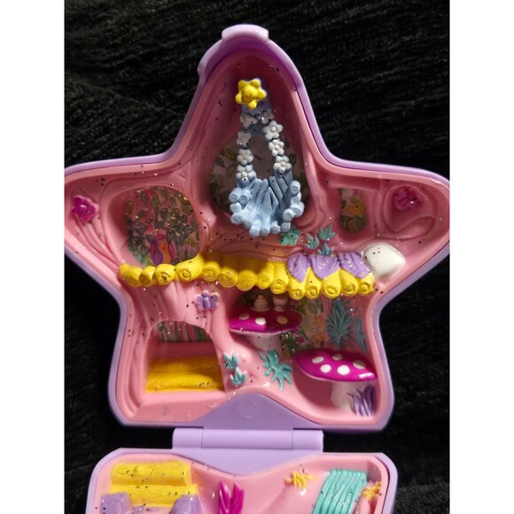 Vintage Polly Pocket Fairy Fantasy 1992 Bluebird Toys Purple Star Fairy Figure - Picture 3 of 6